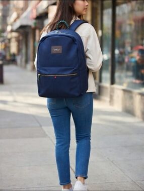 STATE Navy Canvas Backpack